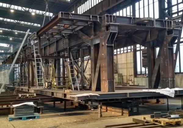 Fabrication of the first part of the steel structure